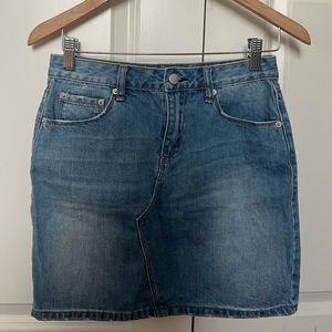 Brandy Melville light wash denim/jean skirt
